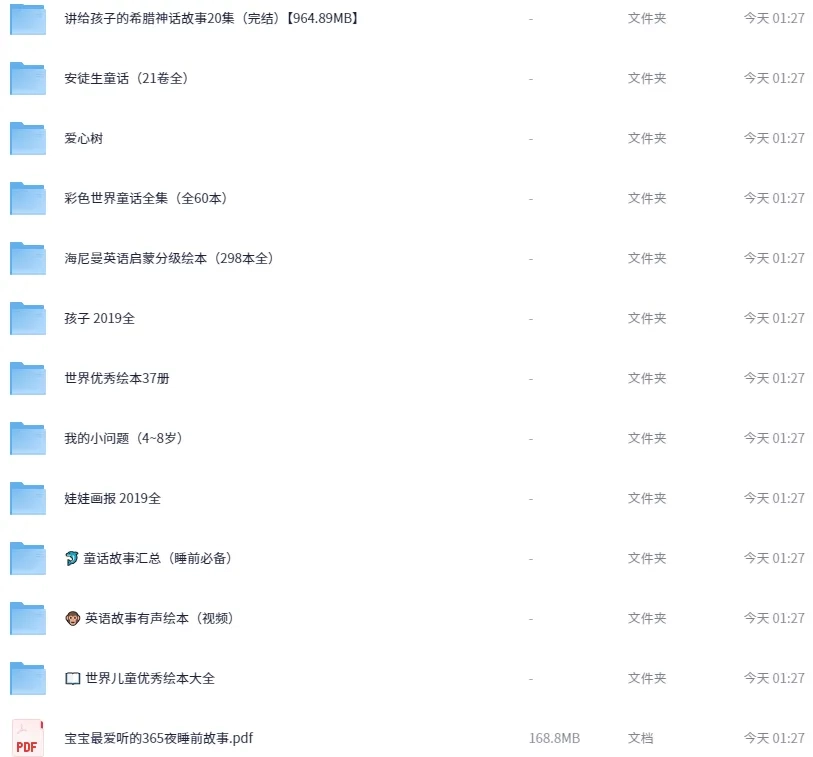 绘本童话大合集:8.76Gb资源免费下载,孩子睡前故事全搞定 24 Format,webp