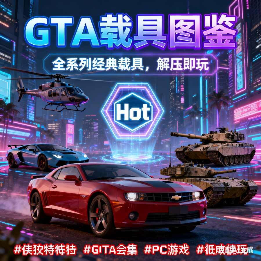 Gta系列游戏大全合集下载 含Gta5 1.60纯净版+罪恶都市重制版 附秘籍代码大全 10 Format,webp